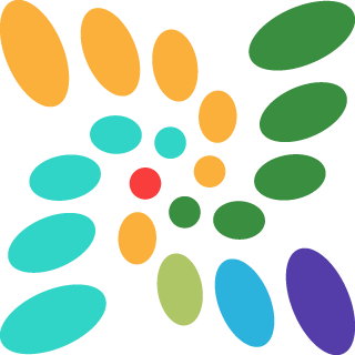 Colored spiral logo